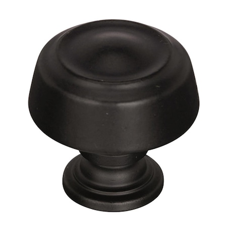 Amerock 1.25 in. Kane Cabinet Knob - Black Bronze A53700 BBR